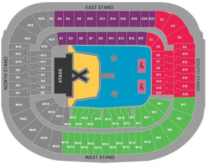 Scottish Gas Murrayfield Stadium Edinburgh Seating Plan