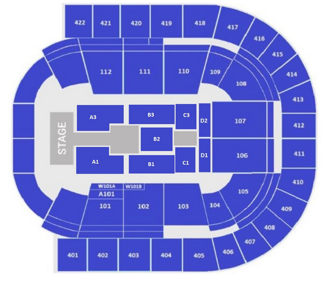 O2 Arena London Seating Plan